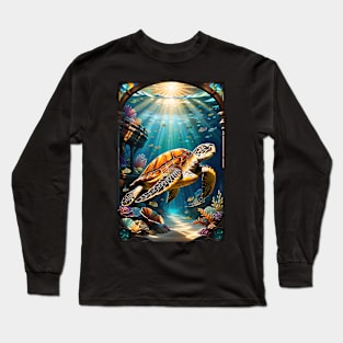 Shipwreck Framed Sea Turtle Long Sleeve T-Shirt